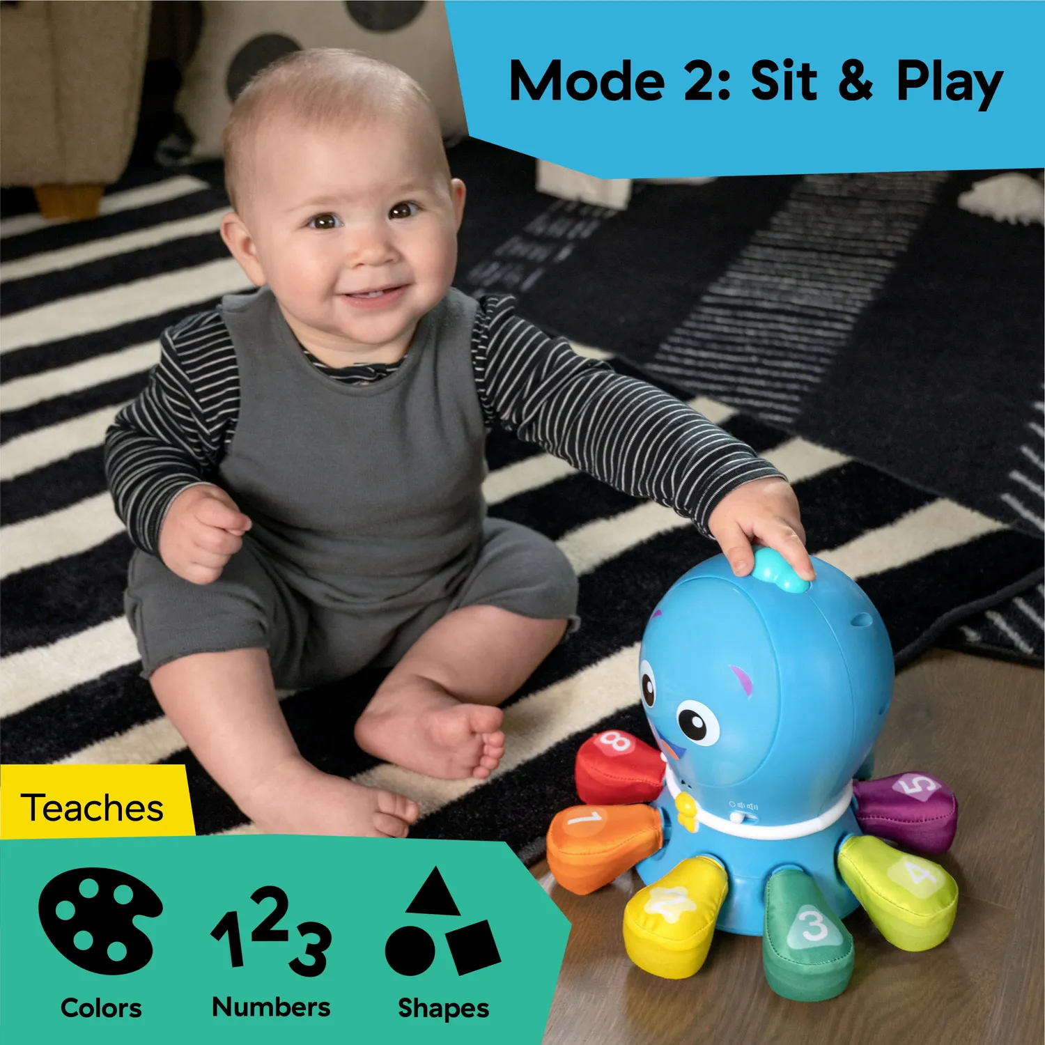 Baby Einstein Ocean Explorers Go Opus Go 4-in-1 Krabbelspielzeug