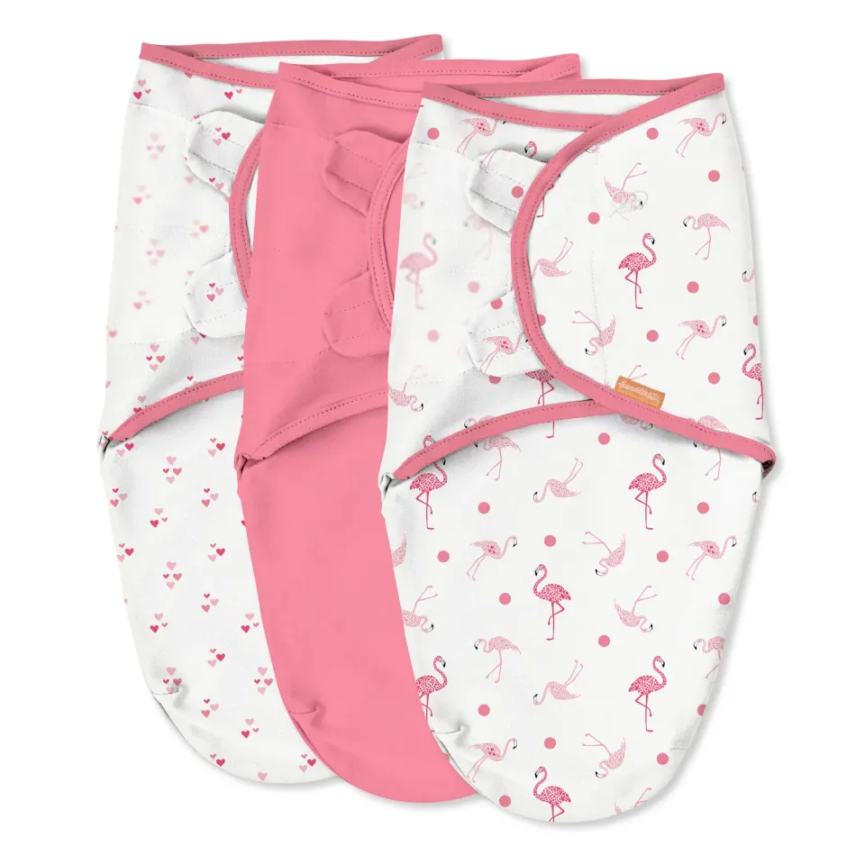 SwaddleMe Original Pucktuch SM 0-3 Monate Flamingo Fiesta 3er