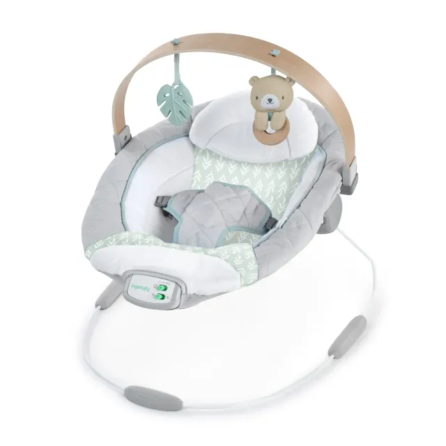 Ingenuity Cozy Spot Babywippe Bouncer mit Holz