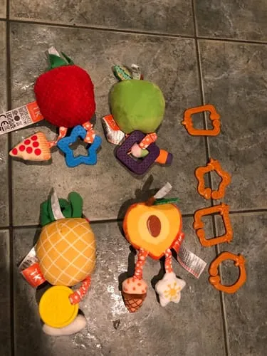 TUMAMA Frucht Rasselset Hängespielzeug 0-12 Monate