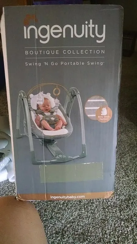 Ingenuity Swing n Go Babyschaukel Bella Teddy tragbar