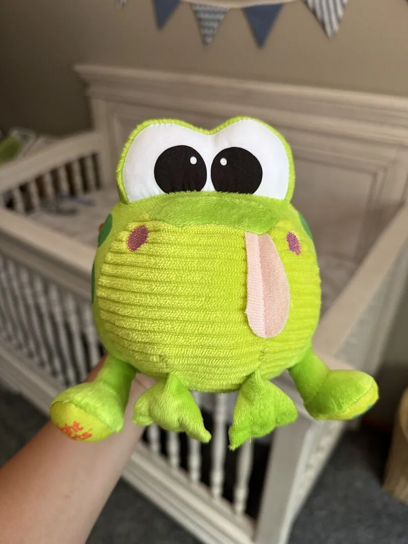 Bright Starts Bop Around Frog Plüschspielzeug mit Musik