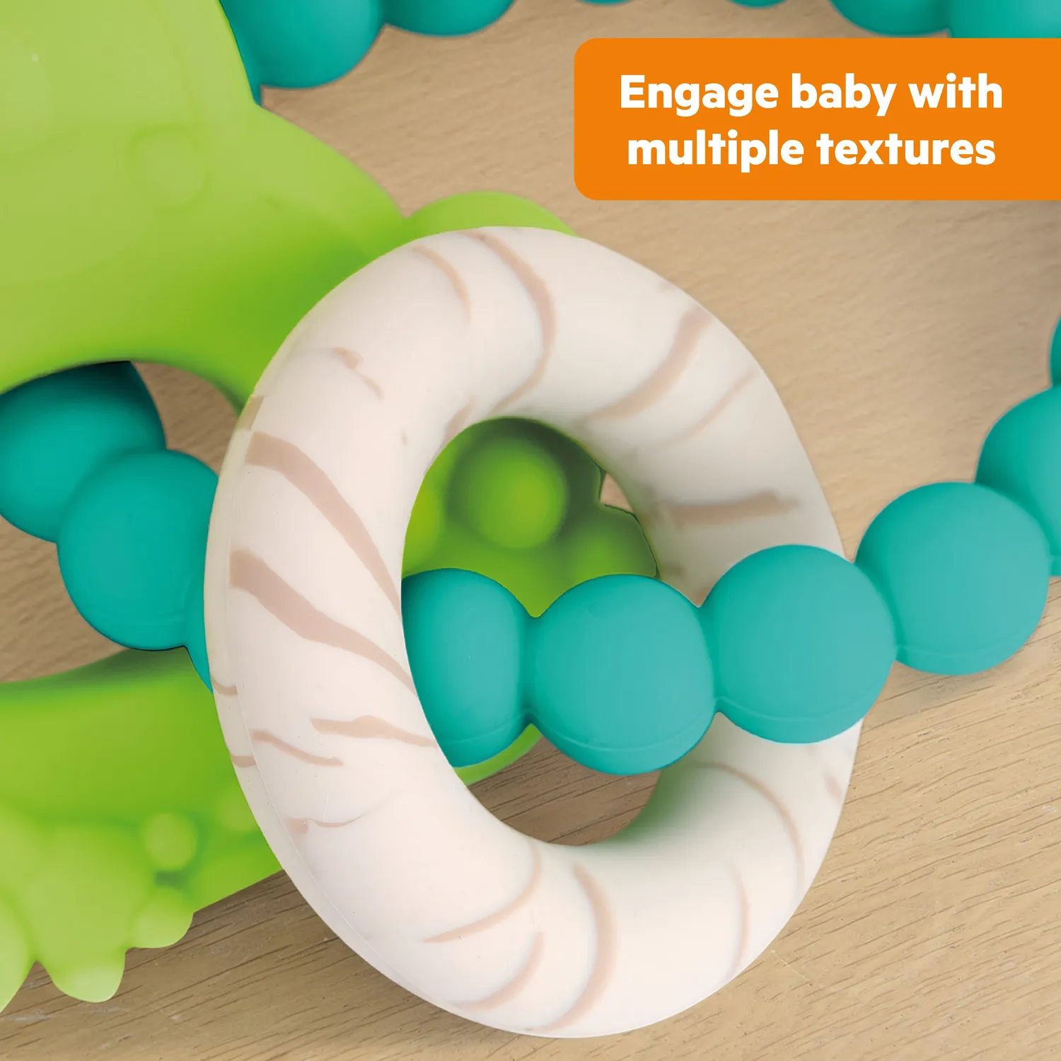 Bright Starts Ribbit Ring Silikon-Beissring Frosch ab 3 Monate