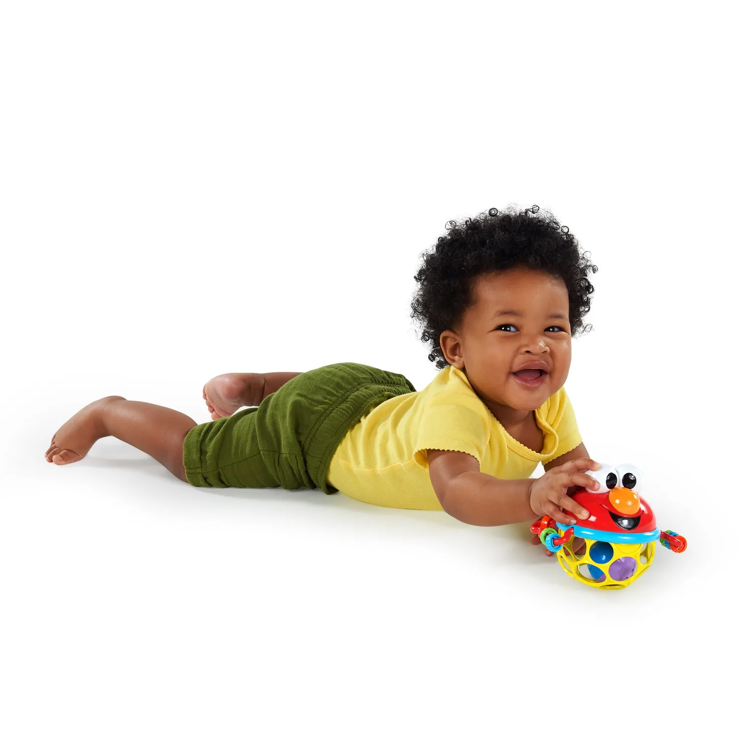 Bright Starts Sesame Street Jingle & Shake Elmo Rasselball Griff-Löcher