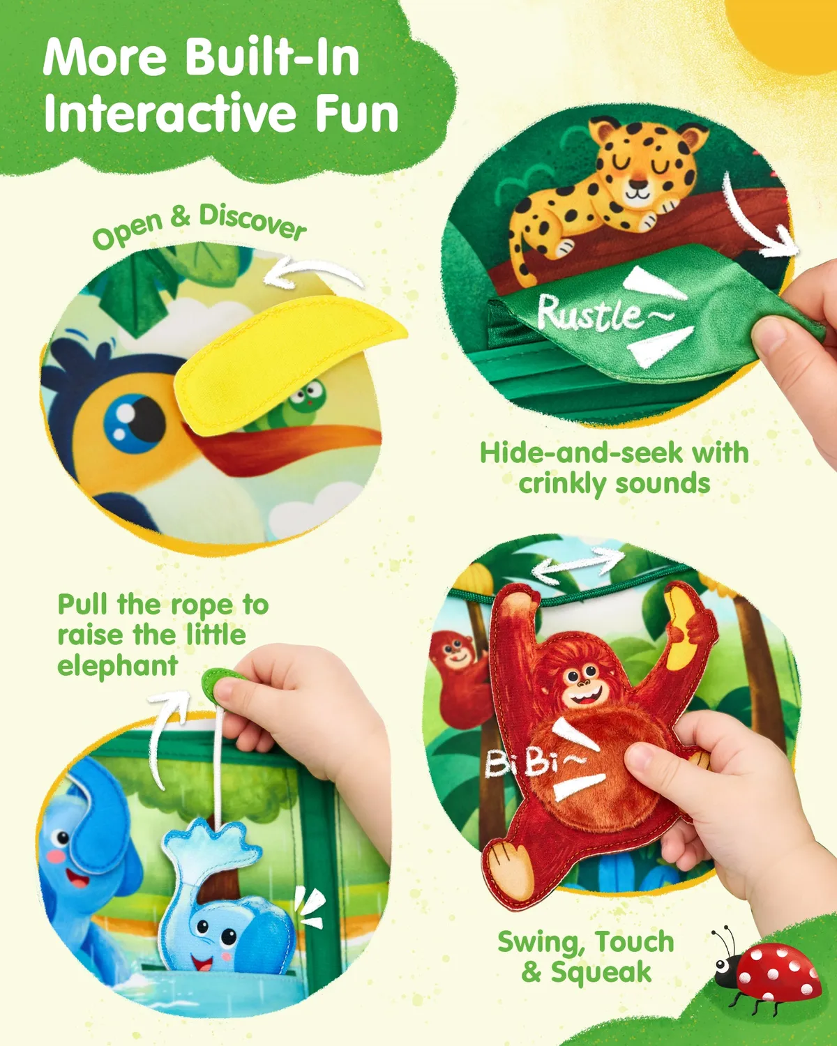 hahaland My First Jungle Book Quiet Book 10 Seiten
