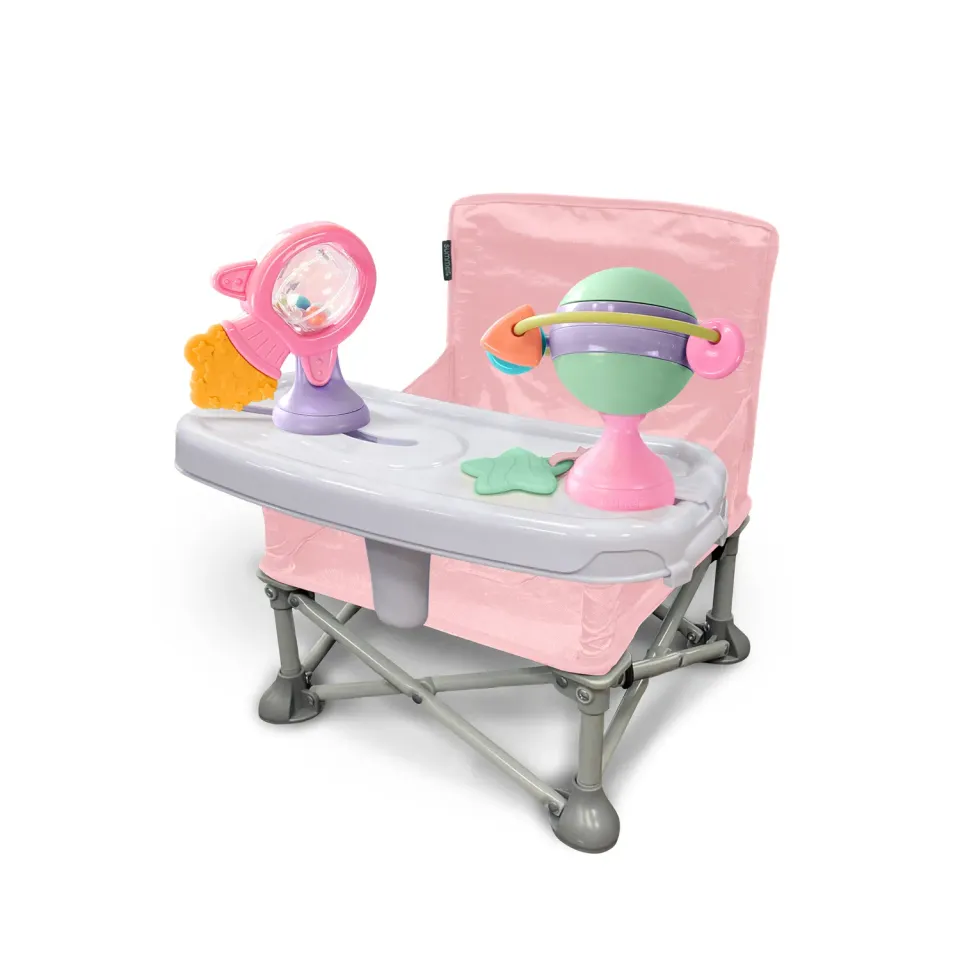 Summer Pop ‘N Sit Eat ‘N Play Boostersitz Pink faltbar