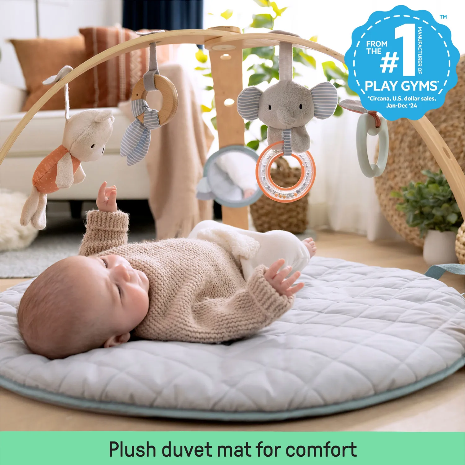 Ingenuity Cozy Spot Duvet Spielbogen Loamy mit Matte