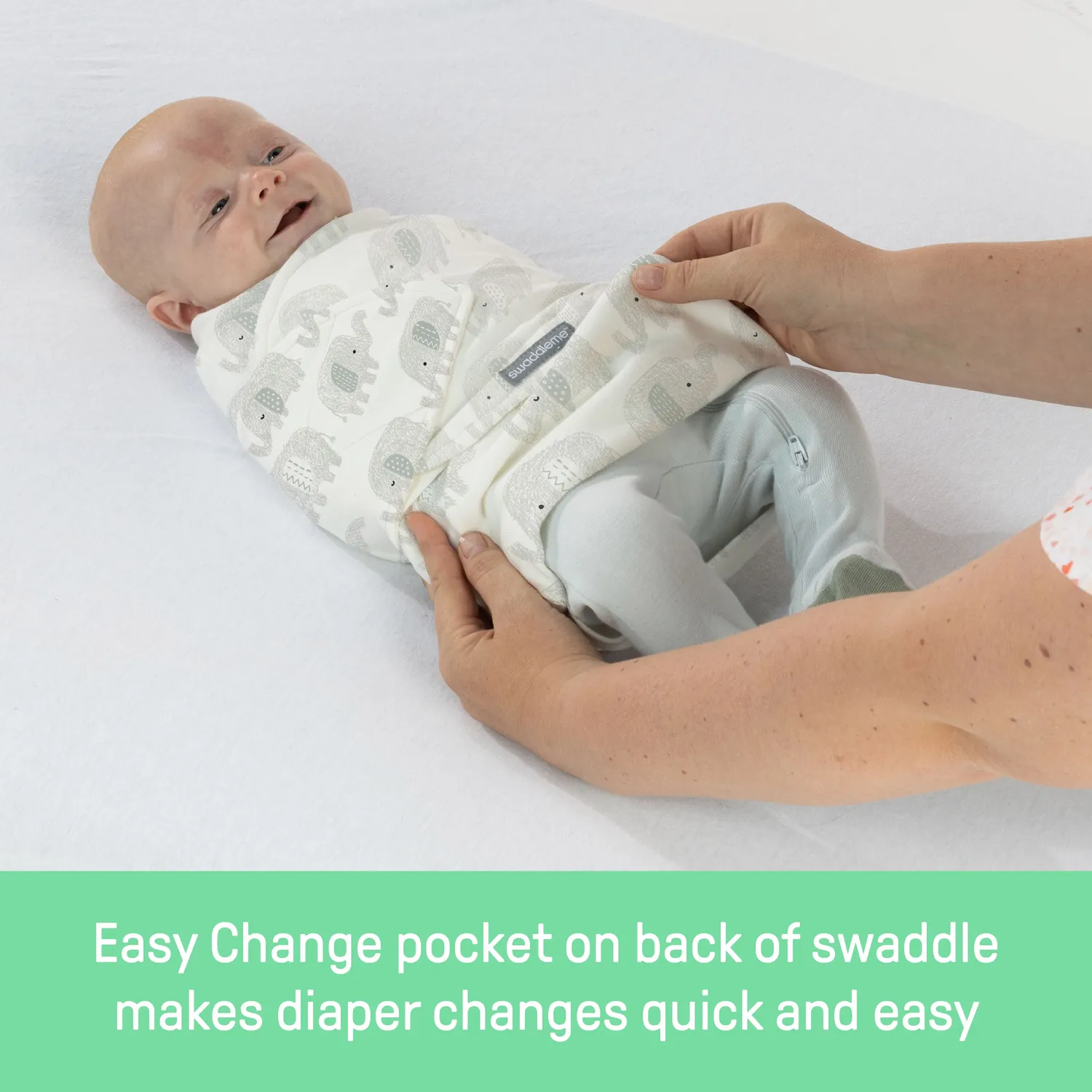 SwaddleMe Monogram Collection Sun Space Pucktuch SM 0-3M Baumwolle
