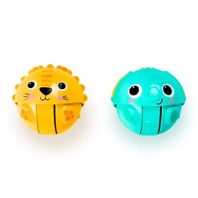Bright Starts Giggables Roll & Chase Pals Ball 2er Pack mit Sound