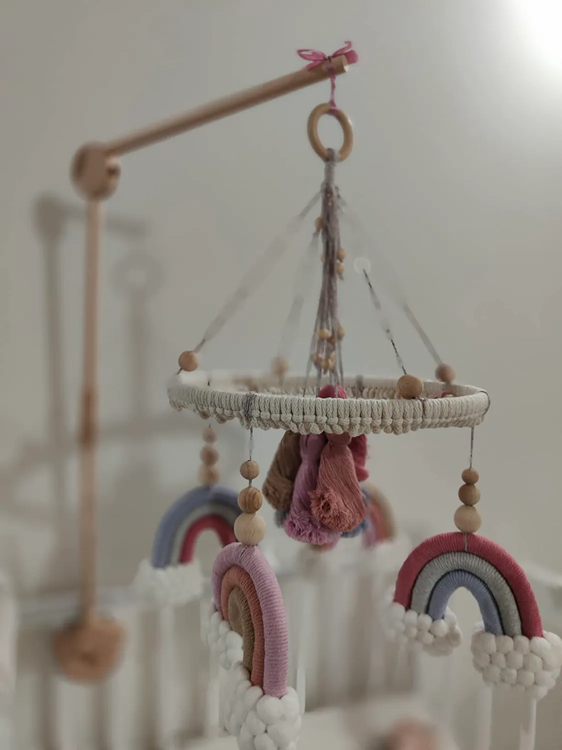 let's make Bär Mobile-Halter Holz höhenverstellbar