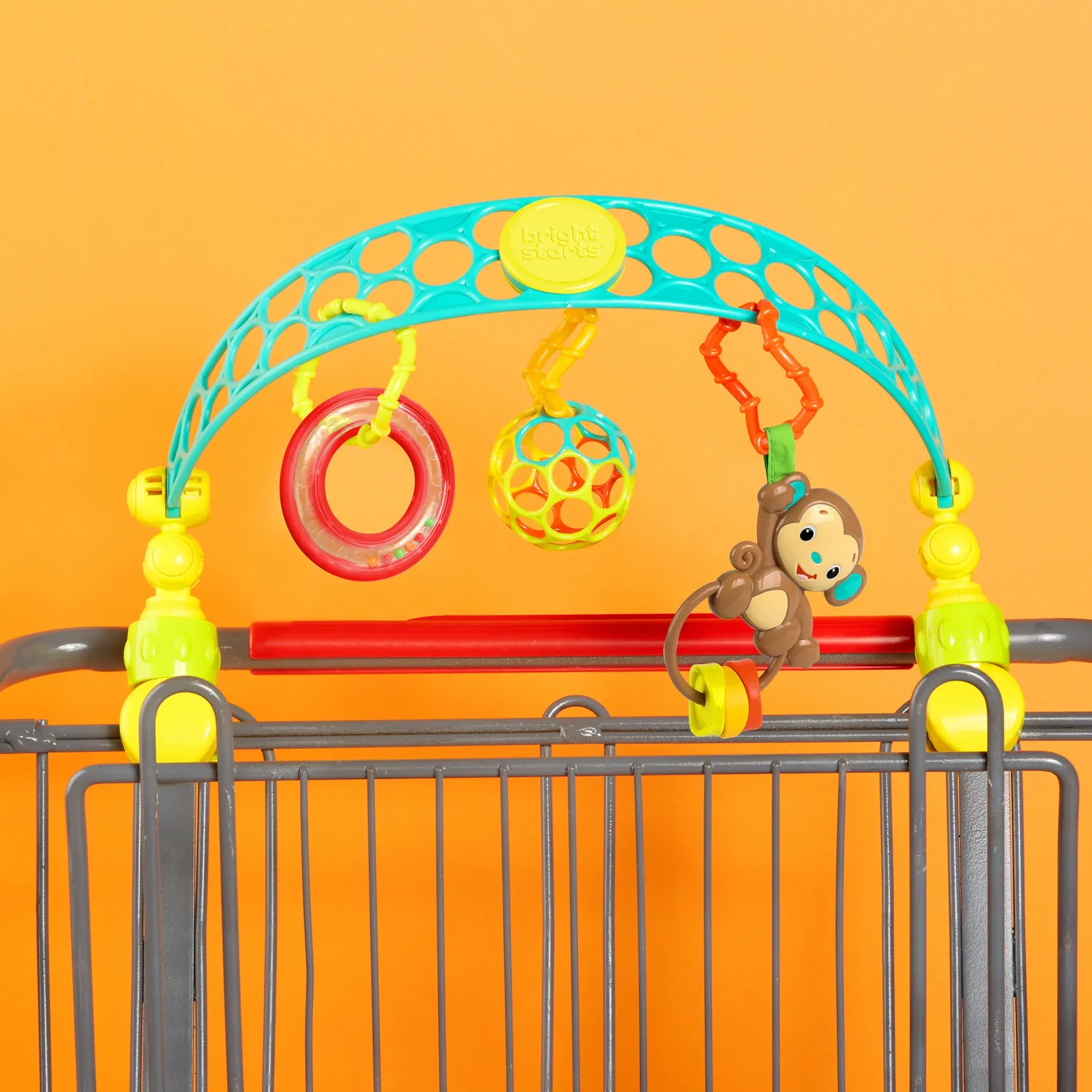 Bright Starts Oball Flex n Go Spielbogen Affe verstellbar