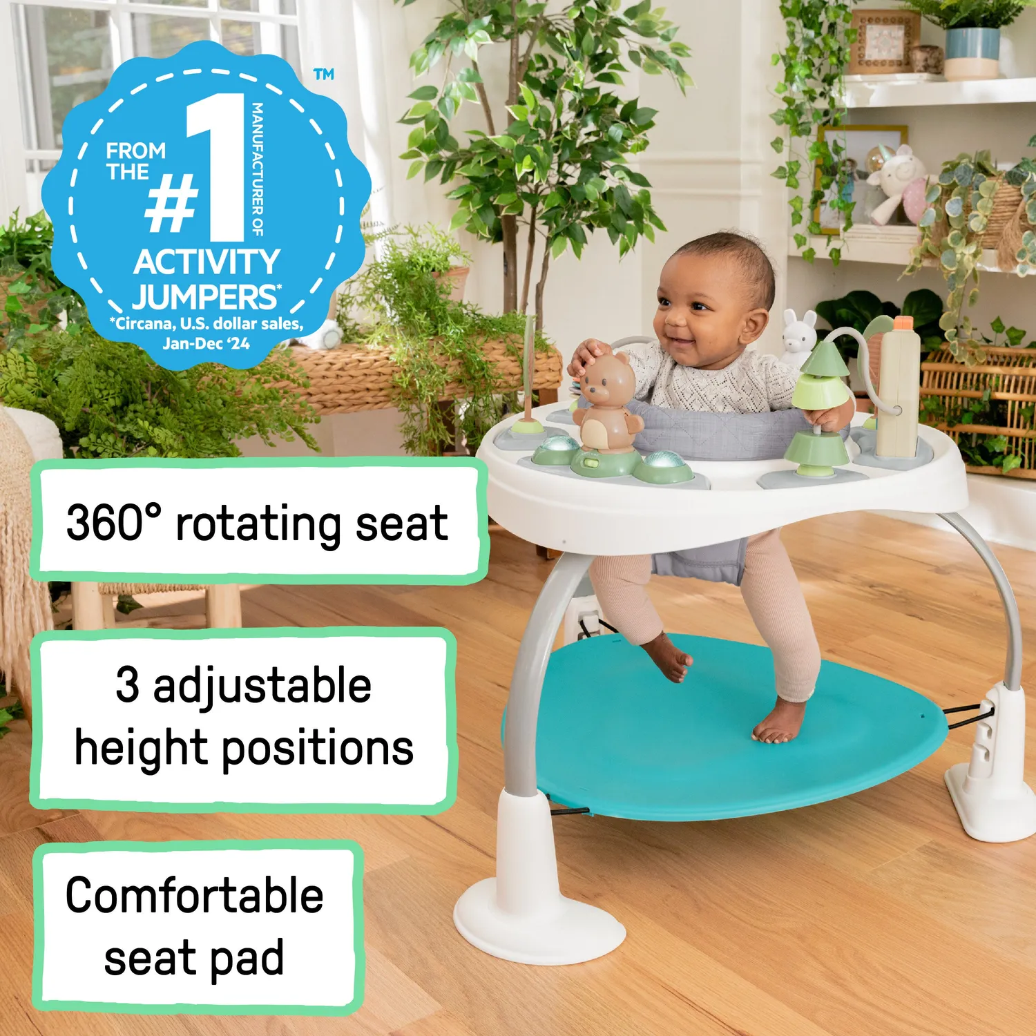 Ingenuity Spring Sprout 2-in-1 Jumper Spielcenter verstellbar