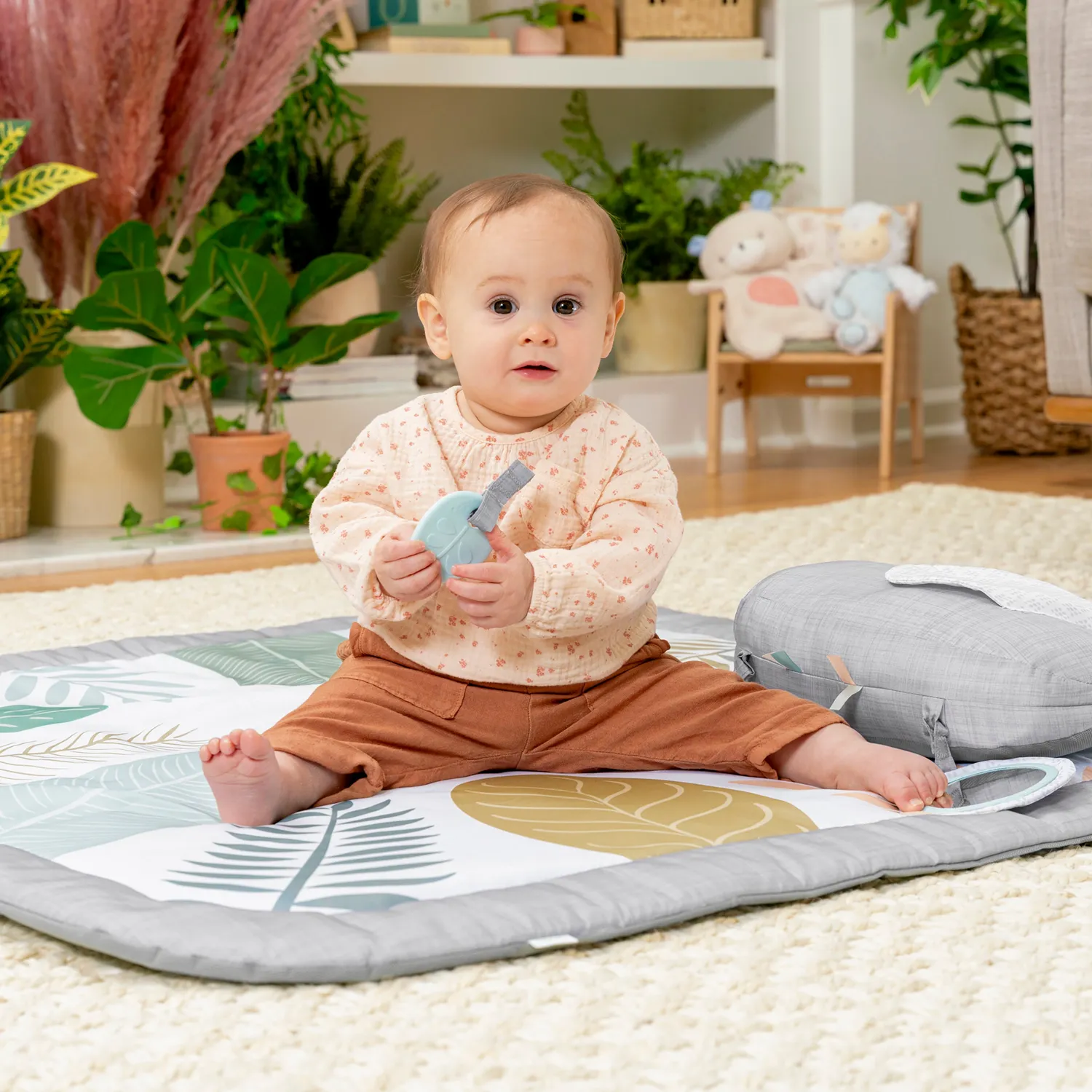 Ingenuity Sprout Spot Spieldecke 101cm mit Meilensteinkarten