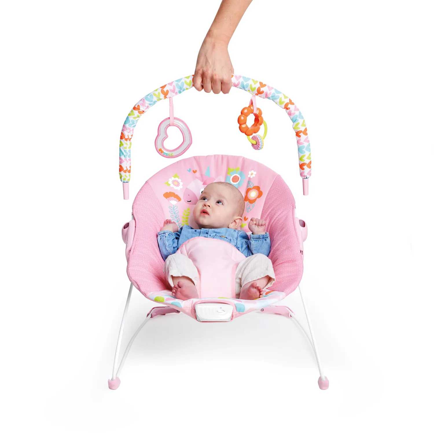 Bright Starts Fancy Fantasy Babywippe Vibration rosa