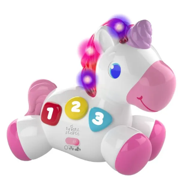 Bright Starts Rock & Glow Einhorn Nachlaufspielzeug