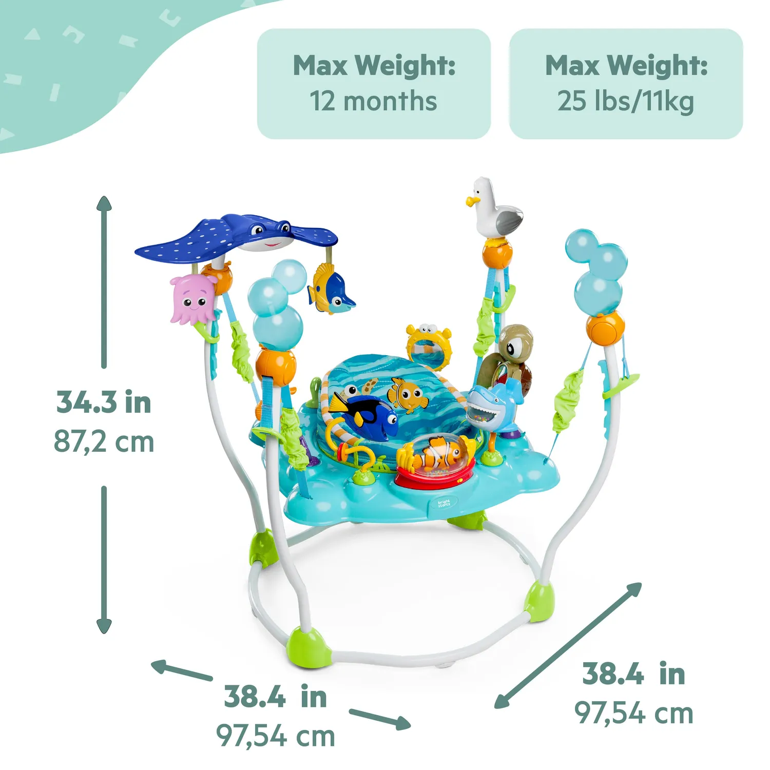 Disney Baby Finding Nemo Sea of Activities Baby-Jumper 360 Grad