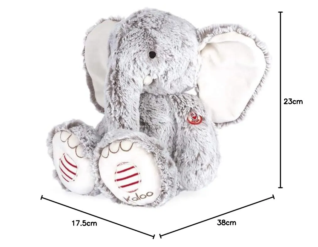 Kaloo Rouge Noa Plüschelefant 38 cm grau weich
