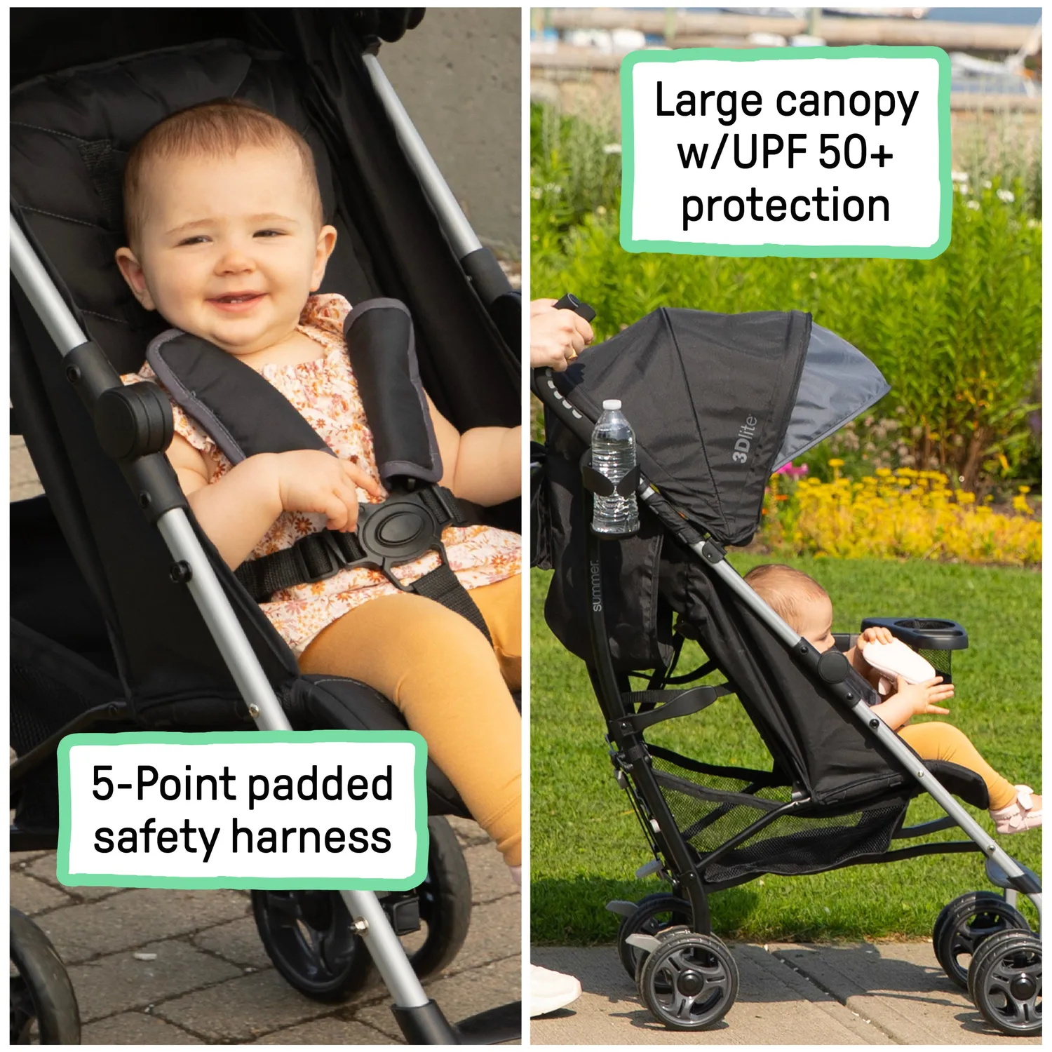 Ingenuity 3Dlite Buggy Schwarz-Grün bis 22,5 kg