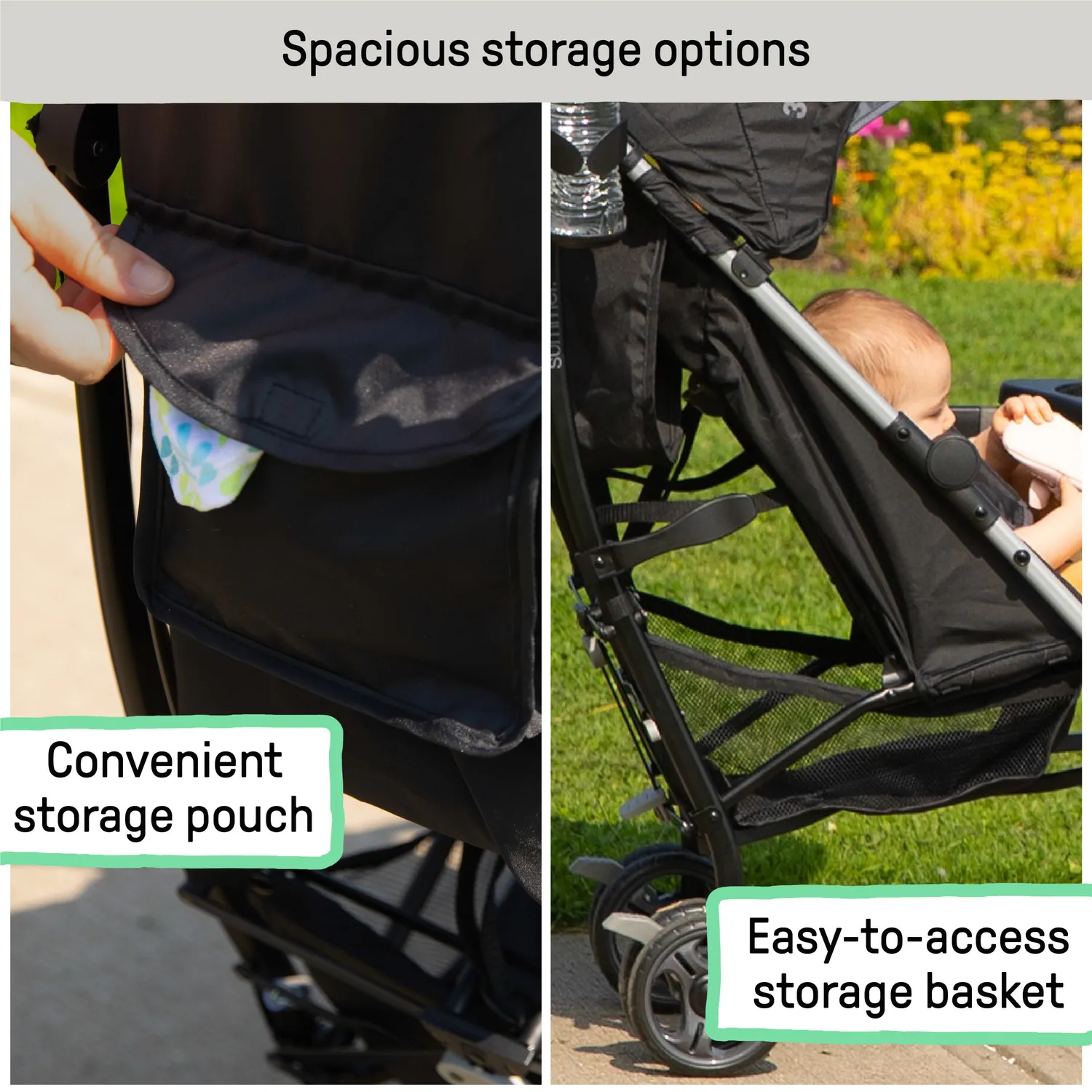 Ingenuity 3Dlite Buggy Schwarz-Grün bis 22,5 kg