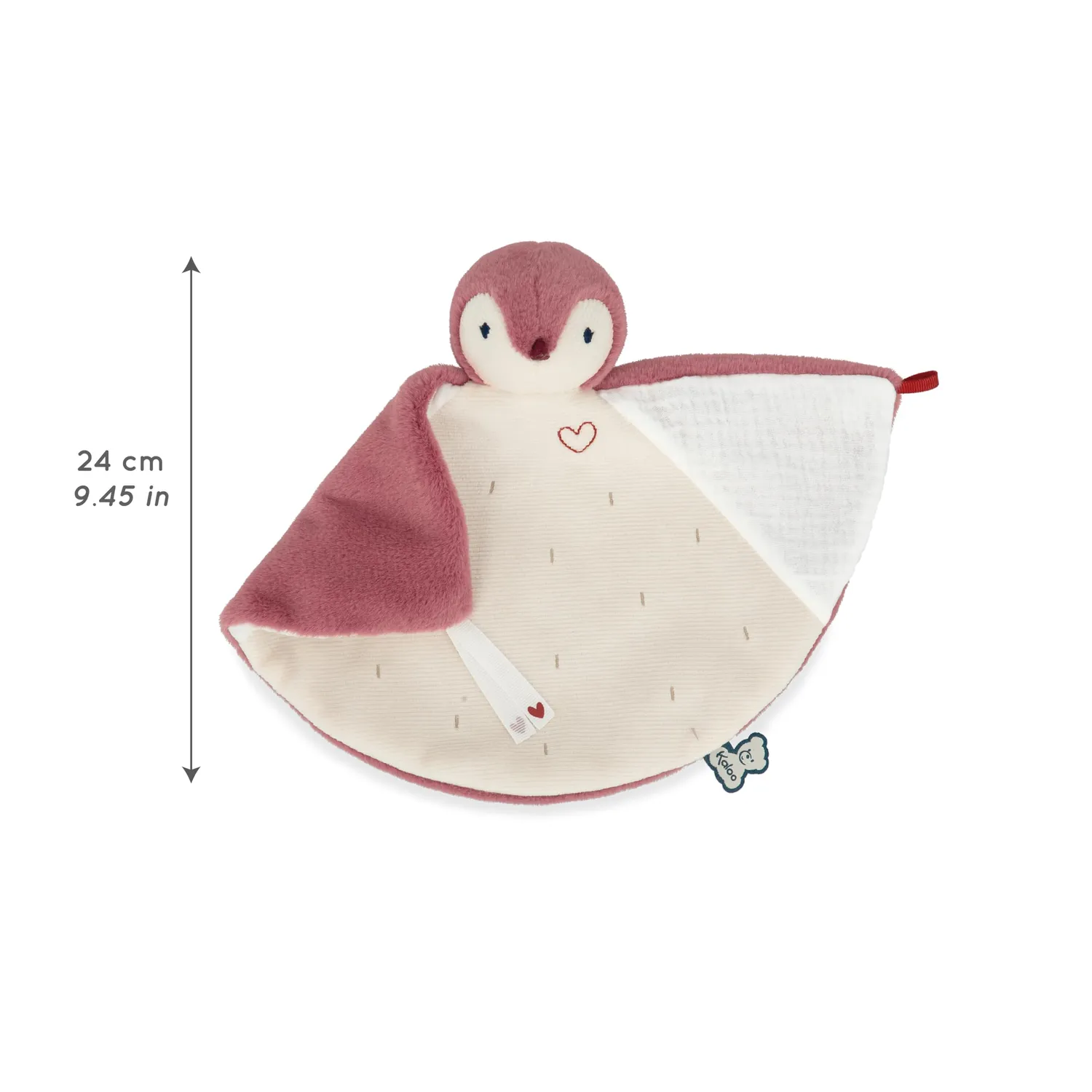 Kaloo Complices Pinguin Schnuffeltuch rosa 23 cm beruhigend
