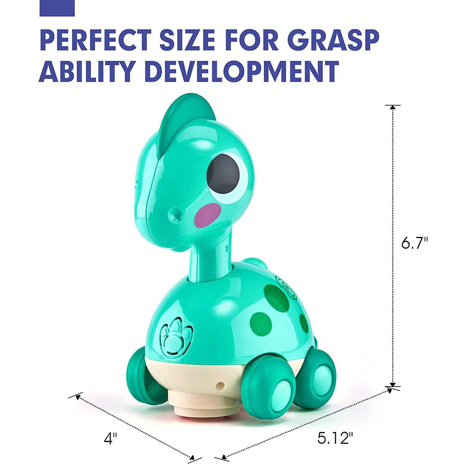 hahaland Touch & Go Krabbelspielzeug Dino mit Musik