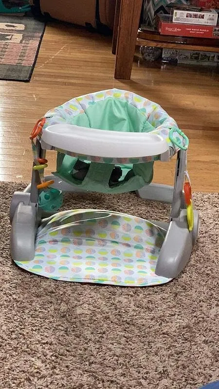 Ingenuity Learn-to-Sit 2-Position Babysitz Heather Gray faltbar
