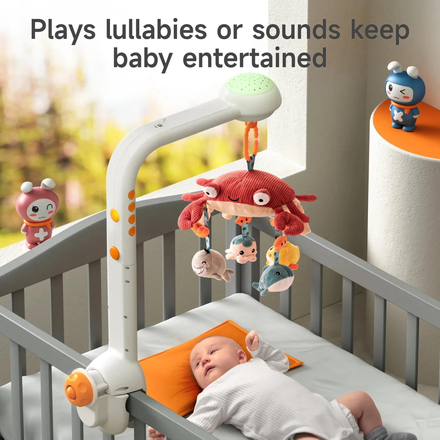 TUMAMA TM187 Mobile Baby mit Licht Musik Tieren