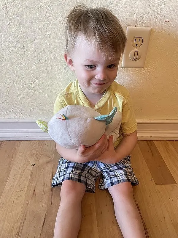 Bright Starts Hug-a-bye Baby Elefant Kuscheltier mit Licht & Musik